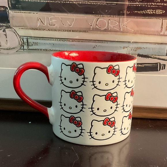 Hello Kitty Red and White Mug by Sanrio. Aprox 5x5”. NWOT - Picture 2 of 3